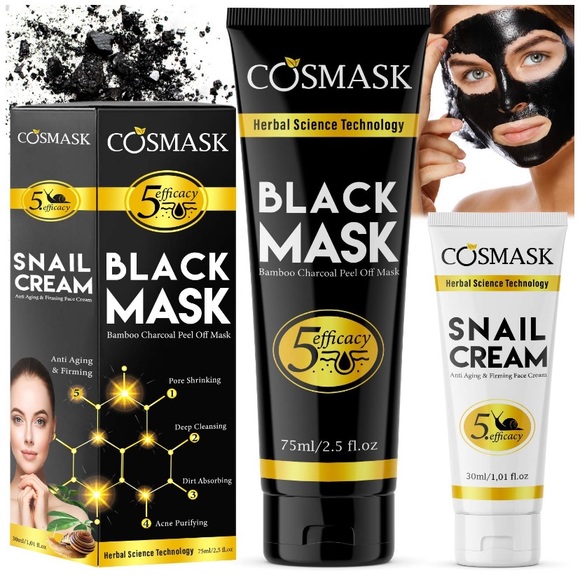 Cosmask Charcoal Black Peel Off Mask....New in Box - Picture 1 of 3